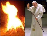 По словам директора вещания ТВ Ватикана, "на снимке видна фигура человека, образованная языками пламени, и я думаю, что это - слуга Господа, Папа Римский Иоанн Павел II"