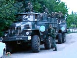 По данным "Рустави-2", российские миротворцы передвигались на грузовом автомобиле марки "Урал"