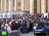 Митингующие в Тбилиси оппозиционеры копят силы для следующего митинга