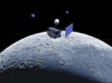 Японский исследовательский спутник Kaguya передал редкие кадры "восхода" и "захода" Земли над горизонтом Луны
