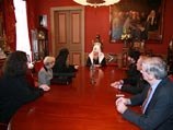 Патриарх Алексий II встретился с сербской делегацией