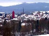 В германском городке Шлитц зажжена самая большая в мире рождественская свеча