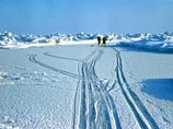За шесть суток передвижения по дрейфующим льдам Дмитрий Шпаро и Борис Смолин прошли по направлению к полюсу около 80 км