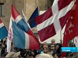 Последний предвыборный митинг грузинской оппозиции завершился маршем