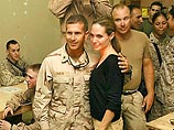 Голливудская актриса Анжелина Джоли, прибывшая в Ирак 7 февраля в качестве посла доброй воли ООН