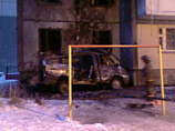 В Красноярске взорвался и загорелся микроавтобус "Газель"