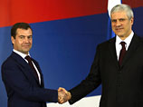 Первый вице-премьер, председатель Совета директоров "Газпрома" Дмитрий Медведев прибыл в Белград