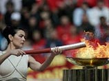 Олимпийский факел доставлен в Китай Олимпийский факел доставлен в Китай