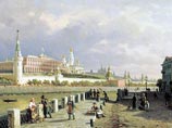 Московский Кремль изображен белым на известных полотнах - скажем, Верещагина (1867 год)