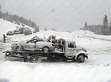 Из-за сильного снегопада в Колорадо на трассе произошло серьезное ДТП с участием более 70 машин