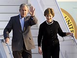 Президент США Джордж Буш, который сегодня прибыл в Сочи с рабочим визитом