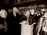 Президент Эйзенхауэр встретился в Риме с Папой Иоанном XXIII в 1959 году