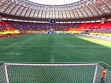 На арене "Лужники" стали укладывать естественный газон На арене "Лужники" стали укладывать естественный газон