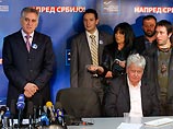 В парламент также проходят Сербская радикальная партия - 28,6%, коалиция "Демократическая партия Сербии - Новая Сербия" - 13,5%, коалиция "Социалистическая партия Сербии - Партия пенсионеров - Единая Сербия" - 9,14%