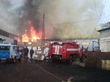 Возгорание произошло в 10:30 по местному времени на складе по адресу Радищева, 6 на площади 1 тыс. 600 квадратных метров
