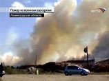 На военном аэродроме воинской части N17232 в Лодейном Поле Ленинградской области начался сильный пожар