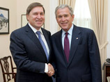 Президент США Джордж Буш принял посла России в США Юрия Ушакова, завершающего работу в Вашингтоне