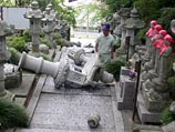 Эпицентр землетрясения находился в префектуре Акита, в 82 км к северу от города Сендай в 10 км под землей