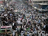 Акции против политики Мушаррафа в Исламабаде. Демонстранты призвали повесить его