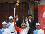 Факел Олимпиады не могли зажечь в Тибете около двух минут 