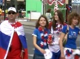 Российские болельщики прошли парадом по центру австрийской столицы