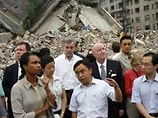 Пострадавшая от сильнейшего землетрясения провинция Сычуань стала первой остановкой начавшегося в воскресенье визита госсекретаря США Кондолизы Райс в Китай