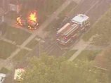 В США неизвестный из горящего дома расстрелял пожарных и полицейских: один погиб, двое ранены