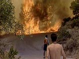 На греческом острове Родос четвертый день бушуют лесные пожары: эвакуированы три гостиницы 
