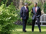 Барак Обама и Гордон Браун прогулялись по центру Лондона