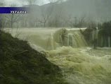 В связи с таянием снегов в Карпатах и ливневыми дождями на западе Украины резко увеличился уровень воды в реке Днестр