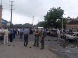 В Назрани в машине у здания МВД взорвались 50 кг тротила:  двое погибших, пятеро раненых,  сгорели 15 машин