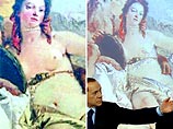 Помощники  Берлускони закрасили обнаженную грудь на шедевре XVIII века