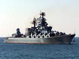 Группировка кораблей Черноморского флота ВМФ России, в том числе флагман флота ракетный крейсер "Москва", прибыли в воскресенье в восточную часть Черного моря Группировка кораблей Черноморского флота ВМФ России, в том числе флагман флота ракетный крейсер "Москва", прибыли в воскресенье в восточную часть Черного моря