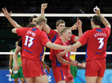 Российские волейболисты одолели чемпионов Афин
