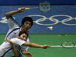 Южнокорейская пара лучше всех в Пекине играла в бадминтон 