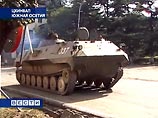Российские военные машины начали движение из Цхинвали в сторону Владикавказа
