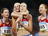 Женская сборная России выиграла олимпийскую эстафету на 4х100 метров   