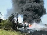 "Поезд, перевозивший топливо, подорвался",- сказал пресс-секретарь МВД Грузии Шота Утиашвили