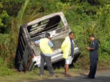 В Фиджи ехавшие на похороны люди заживо сгорели в перевернувшемся автобусе