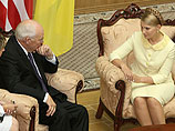 Премьер-министр Украины Юлия Тимошенко и вице-президент США Ричард Чейни обсудили вопросы региональной 