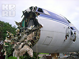 На ВВЦ, около павильона "Космос", в субботу был уничтожен один из выставленных там на площадке более 30 лет назад самолетов - Ту-154