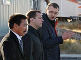 Президент РФ Дмитрий Медведев совершил рабочую поездку в Чукотский автономный округ