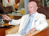 Инвестор Марк Мобиус намерен начать поиск "выгодных сделок" с российскими акциями после рекордного обвала фондового рынка в Москве Инвестор Марк Мобиус намерен начать поиск "выгодных сделок" с российскими акциями после рекордного обвала фондового рынка в Москве