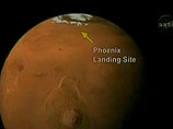 В верхней части марсианской атмосферы падает ледяной снег, который, возможно, даже достигает поверхности планеты, сообщили ученые из проекта NASA, курирующего работу спускаемого аппарата Phoenix