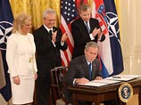 Буш заявил об этом в пятницу после подписания протокола о вступлении в Североатлантический альянс Албании и Хорватии