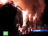 В Благовещенске сгорел жилой дом, без крова остались 18 семей