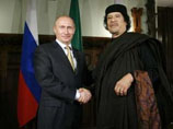 Путин обсудил с Каддафи крупные совместные проекты и инициативы