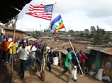 В Кении, на родине отца нового президента США Барака Обамы, "обамамания" достигла своего апогея: тысячи "братьев" чернокожего президента вышли на улицы, чтобы отпраздновать его победу