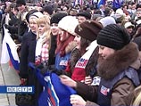 Так на митинге, проведенном "единороссами" в центре Москвы в Ново-Пушкинском сквере, приняли участие 5,5 тысяч человек