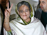 На состоявшихся в Бангладеш парламентских выборах убедительную победу одержала партия Народная лига, возглавляемая бывшим премьер-министром 61-летней Хасиной Вазед